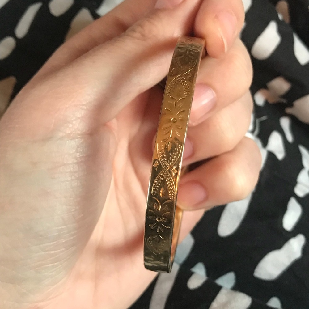 12k gold filled antique bracelet